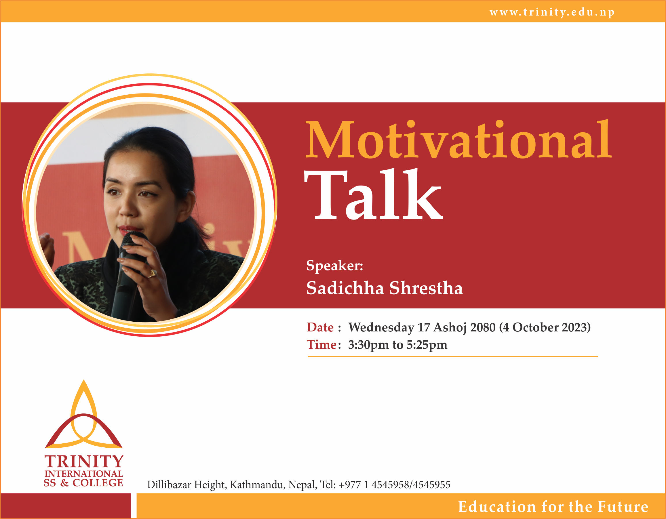 Motivational Talk 2023 With Sadichha Shrestha